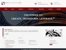 Tablet Screenshot of dtwardlaw.com